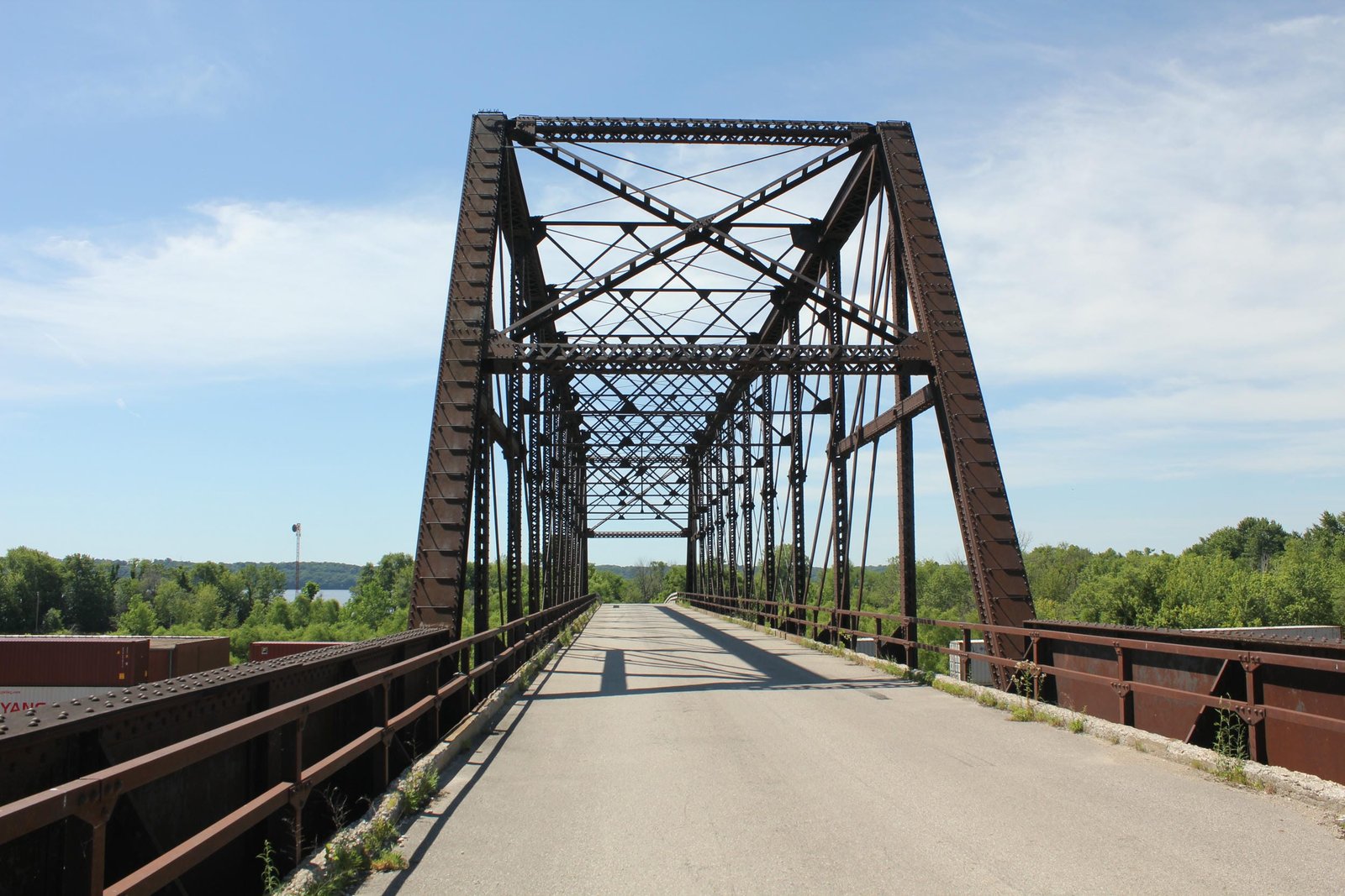 Looking south